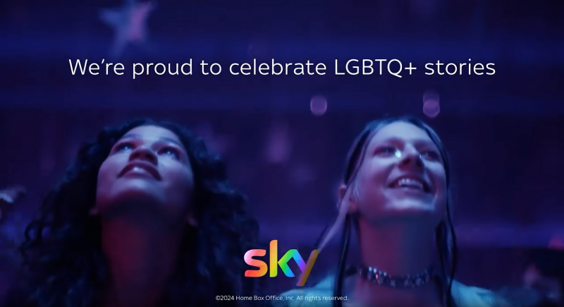 An image still from a Sky video promoting their LGBT+ inclusion practices